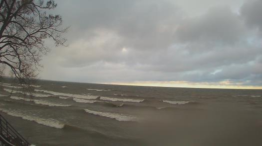 Weather camera view of Forest Lawn Beach.