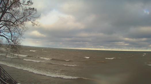 Weather camera view of Forest Lawn Beach.