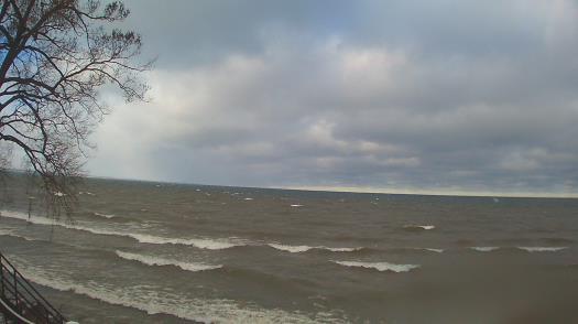 Weather camera view of Forest Lawn Beach.