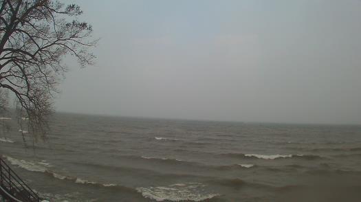 Weather camera view of Forest Lawn Beach.