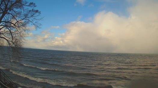 Weather camera view of Forest Lawn Beach.
