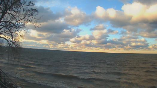 Weather camera view of Forest Lawn Beach.