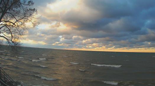 Weather camera view of Forest Lawn Beach.