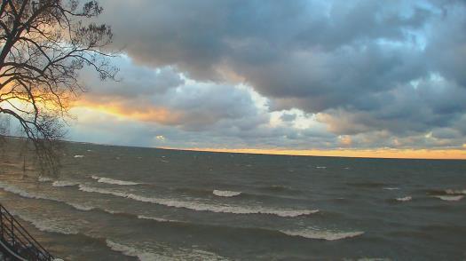 Weather camera view of Forest Lawn Beach.