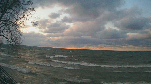 Weather camera view of Forest Lawn Beach.