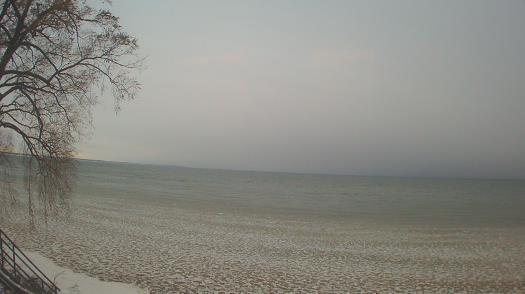 Weather camera view of Forest Lawn Beach.