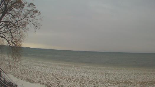 Weather camera view of Forest Lawn Beach.