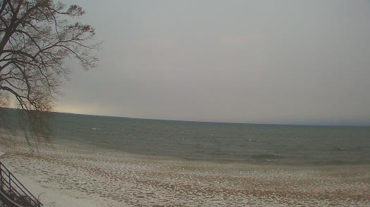 Weather camera view of Forest Lawn Beach.