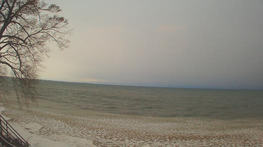 Weather camera view of Forest Lawn Beach.