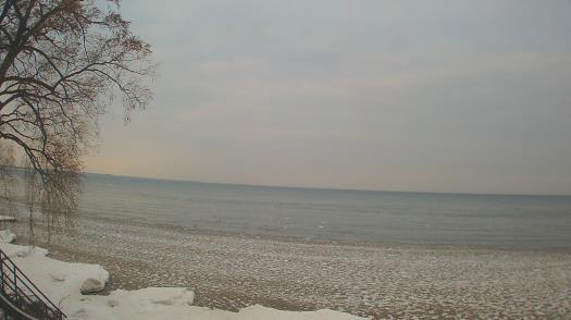 Weather camera view of Forest Lawn Beach.