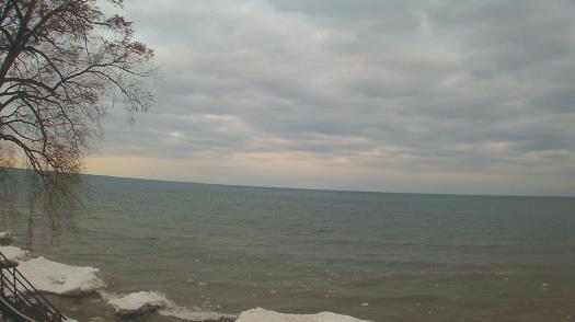 Weather camera view of Forest Lawn Beach.