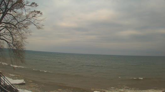 Weather camera view of Forest Lawn Beach.