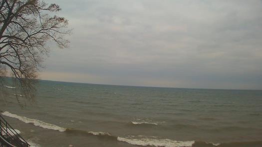 Weather camera view of Forest Lawn Beach.