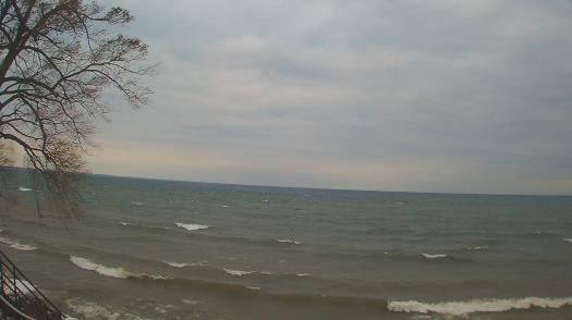 Weather camera view of Forest Lawn Beach.