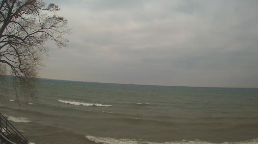 Weather camera view of Forest Lawn Beach.