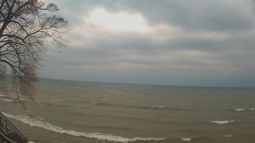 Weather camera view of Forest Lawn Beach.