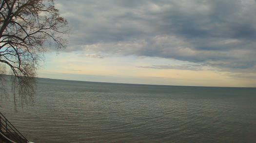 Weather camera view of Forest Lawn Beach.