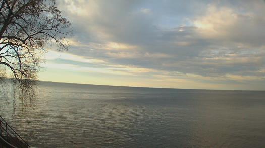 Weather camera view of Forest Lawn Beach.