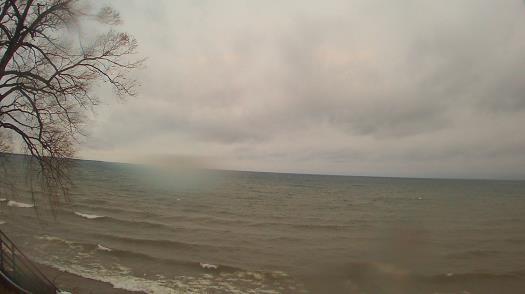 Weather camera view of Forest Lawn Beach.