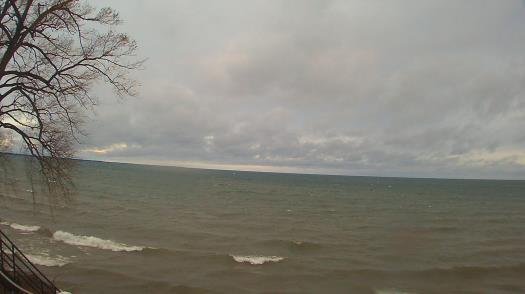 Weather camera view of Forest Lawn Beach.