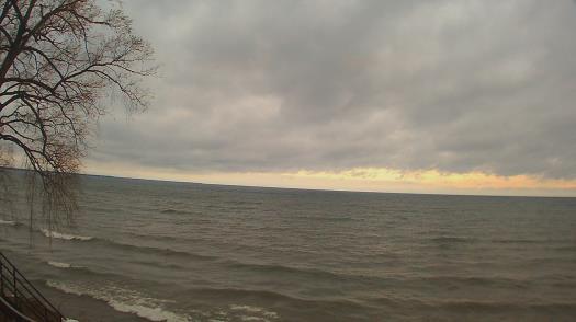 Weather camera view of Forest Lawn Beach.