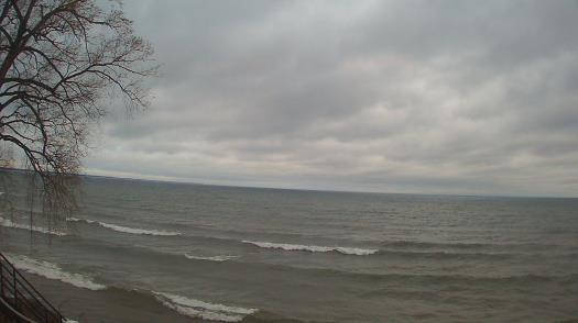 Weather camera view of Forest Lawn Beach.