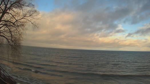 Weather camera view of Forest Lawn Beach.