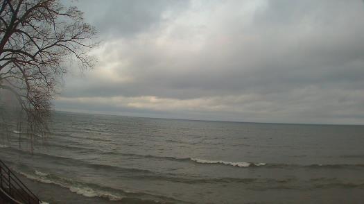 Weather camera view of Forest Lawn Beach.