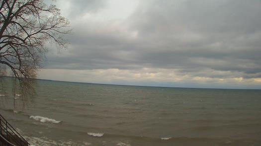 Weather camera view of Forest Lawn Beach.