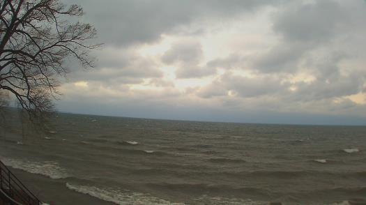 Weather camera view of Forest Lawn Beach.