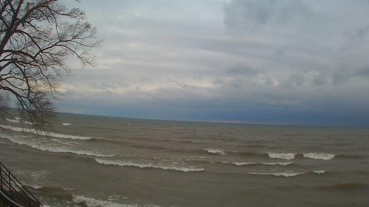 Weather camera view of Forest Lawn Beach.