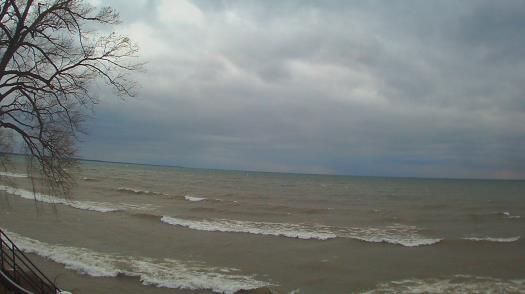 Weather camera view of Forest Lawn Beach.