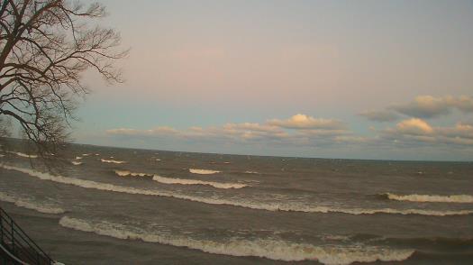 Weather camera view of Forest Lawn Beach.