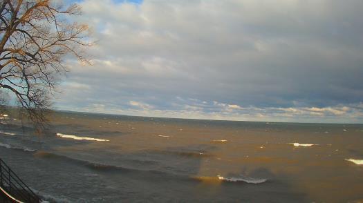Weather camera view of Forest Lawn Beach.