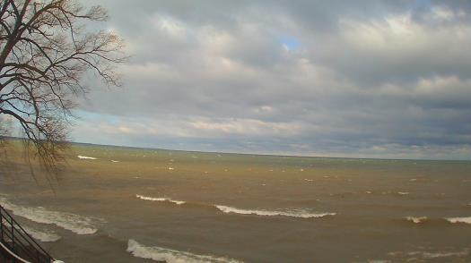 Weather camera view of Forest Lawn Beach.