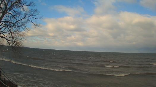 Weather camera view of Forest Lawn Beach.