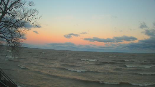 Weather camera view of Forest Lawn Beach.