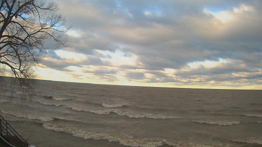 Weather camera view of Forest Lawn Beach.