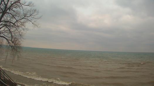 Weather camera view of Forest Lawn Beach.