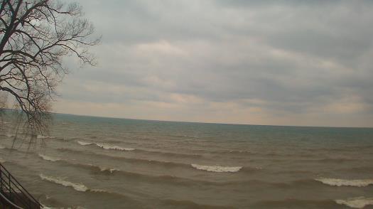 Weather camera view of Forest Lawn Beach.