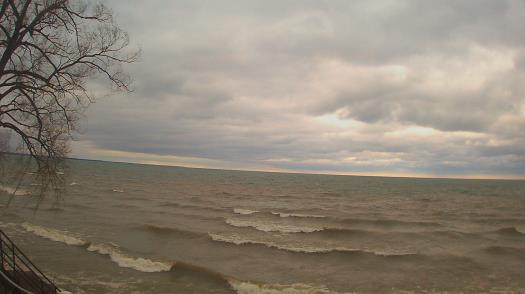 Weather camera view of Forest Lawn Beach.