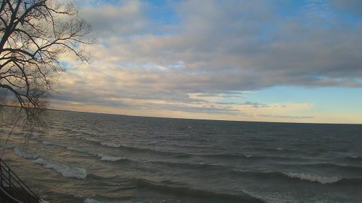 Weather camera view of Forest Lawn Beach.