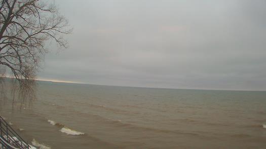 Weather camera view of Forest Lawn Beach.