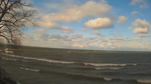 Weather camera view of Forest Lawn Beach.