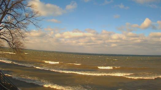 Weather camera view of Forest Lawn Beach.