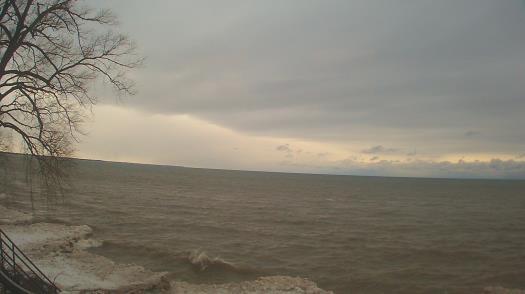 Weather camera view of Forest Lawn Beach.