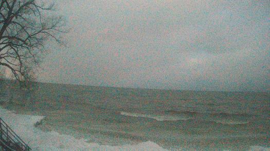 Weather camera view of Forest Lawn Beach.