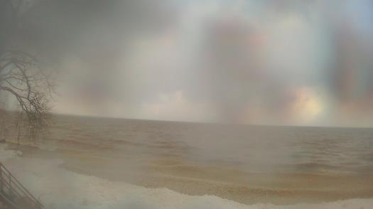 Weather camera view of Forest Lawn Beach.