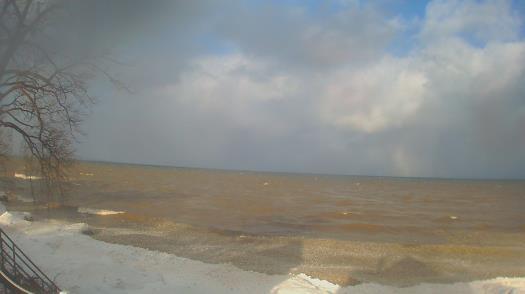 Weather camera view of Forest Lawn Beach.