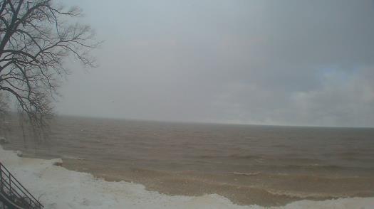 Weather camera view of Forest Lawn Beach.